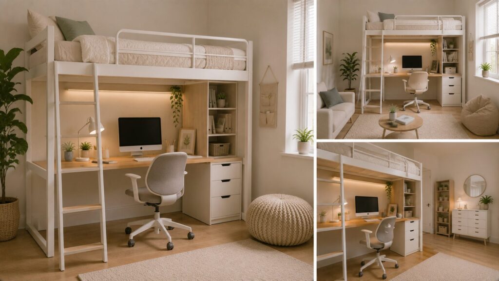 Under-Loft-Bed Office
